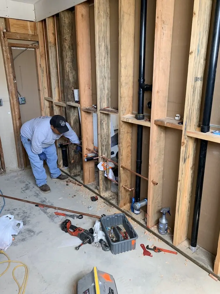 Commercial rough-in plumbing for Gas Line Repair in Mesa Grande